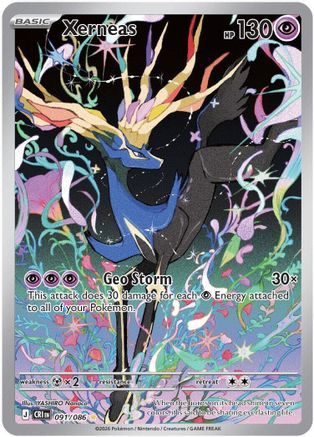 Xerneas - 091/086 Holofoil [ME04 Chaos Rising] Pokemon Single Pokémon