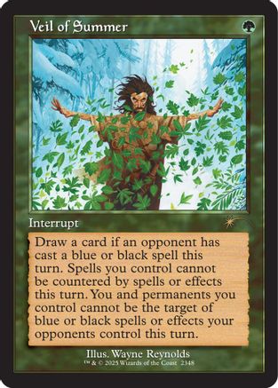 Veil of Summer (2348) (SLD-2348) [Secret Lair] Drop Series Foil MTG Single Wizards of the Coast