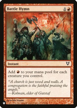 Battle Hymn (LIST-128) [Mystery Booster] The List Reprints MTG Single Wizards of the Coast