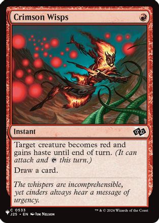 Crimson Wisps (J25) (LIST-533) [Mystery Booster] The List Reprints MTG Single Wizards of the Coast