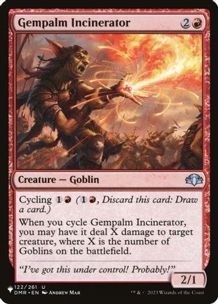 Gempalm Incinerator (DMR) (LIST-122) [Mystery Booster] The List Reprints MTG Single Wizards of the Coast
