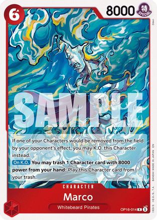 Marco (OP16-014) [The Time of Battle] Foil One Piece Single Bandai