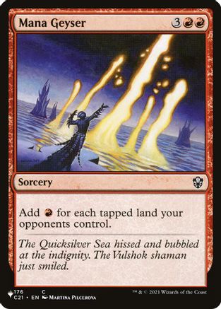 Mana Geyser (C21) (LIST-176) [Mystery Booster] The List Reprints MTG Single Wizards of the Coast