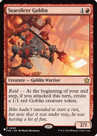 Searslicer Goblin (LIST-093) [Mystery Booster] The List Reprints MTG Single Wizards of the Coast