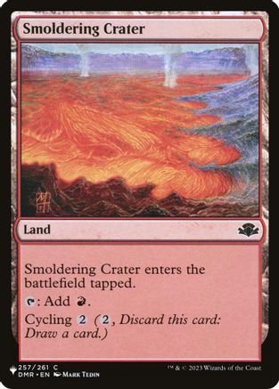 Smoldering Crater (LIST-257) [Mystery Booster] The List Reprints MTG Single Wizards of the Coast