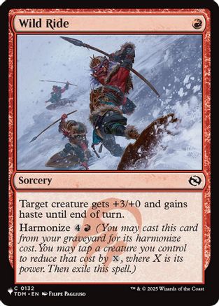 Wild Ride (LIST-132) [Mystery Booster] The List Reprints MTG Single Wizards of the Coast