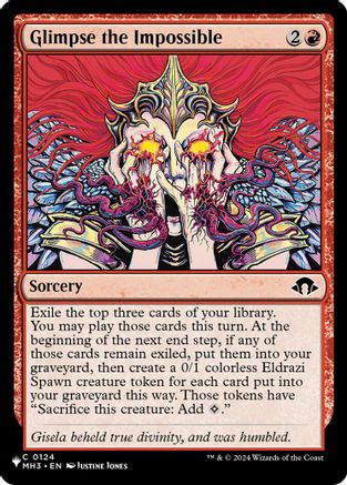 Glimpse the Impossible (LIST-124) [Mystery Booster] The List Reprints MTG Single Wizards of the Coast