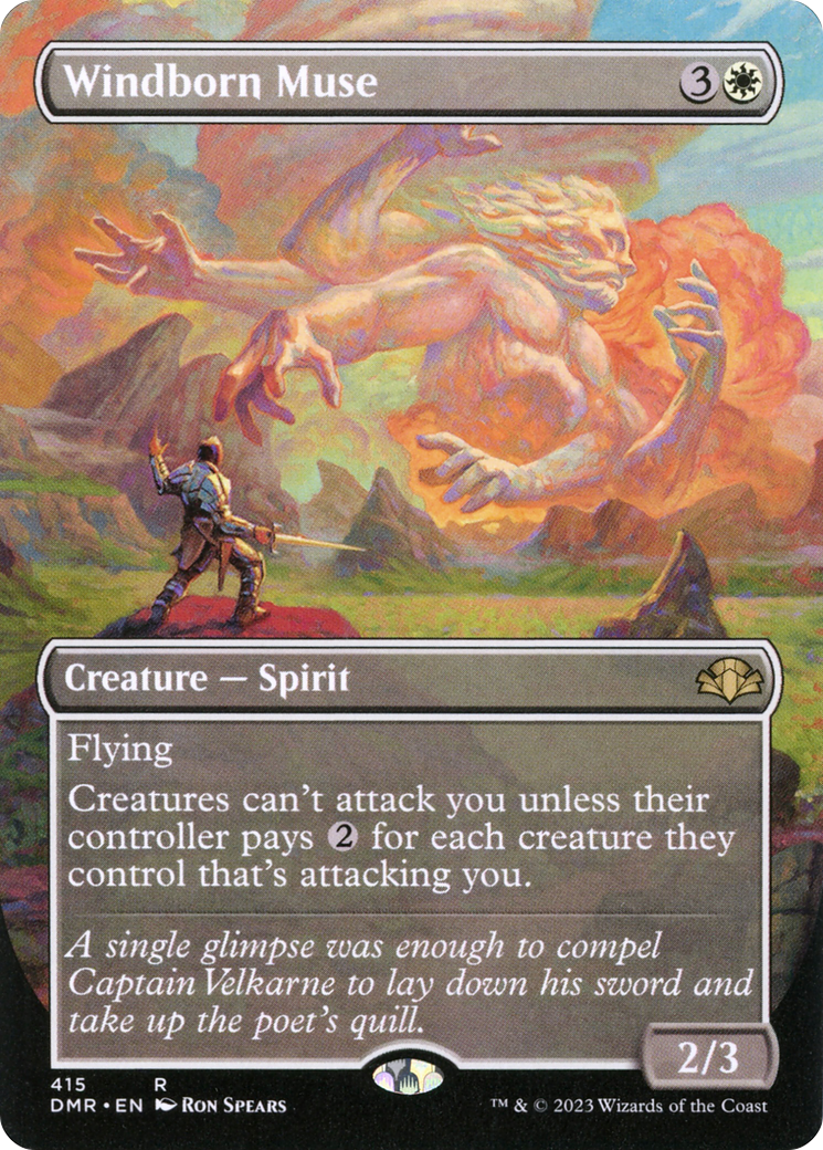 Windborn Muse (DMR-415) [Dominaria Remastered] (Borderless) Foil MTG Single Wizards of the Coast