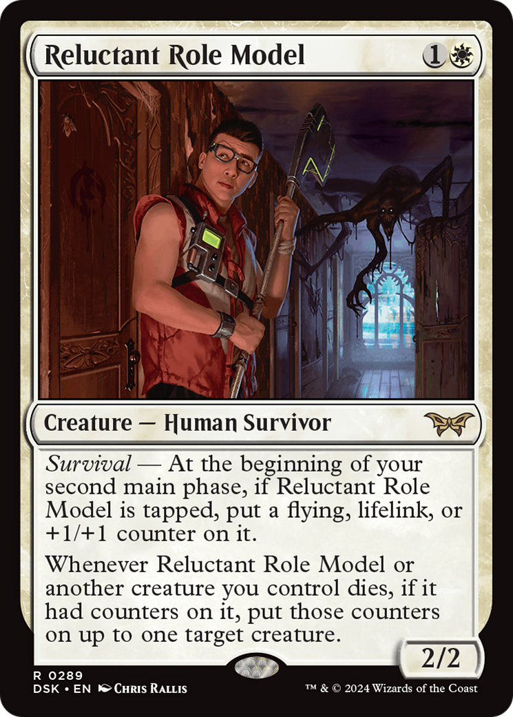 Reluctant Role Model (0289) (DSK-289) [Duskmourn: House of Horror] MTG Single Wizards of the Coast