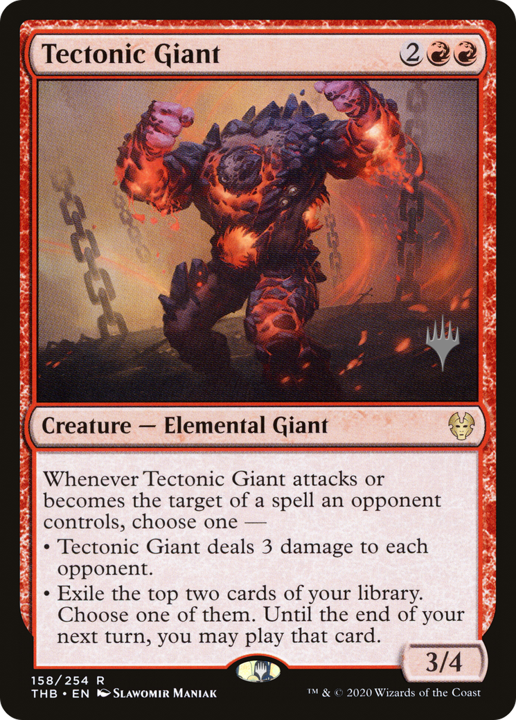 Tectonic Giant (PPTHB-158) [Theros Beyond Death Promos] Foil MTG Single Wizards of the Coast