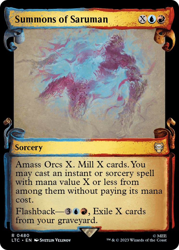 Summons of Saruman (LTC-480) [Tales of Middle-earth Commander] (Showcase) MTG Single Wizards of the Coast