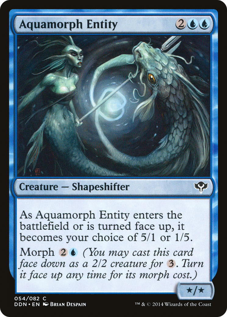Aquamorph Entity (DDN-054) [Misc] Duel Decks: Speed vs. Cunning MTG Single Wizards of the Coast