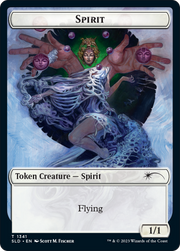 Angel // Spirit Double-Sided Token [Secret Lair] Drop Series MTG Single Magic: The Gathering