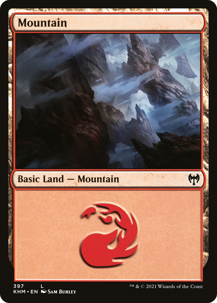 Mountain (KHM-397) [Kaldheim] Foil MTG Single Wizards of the Coast