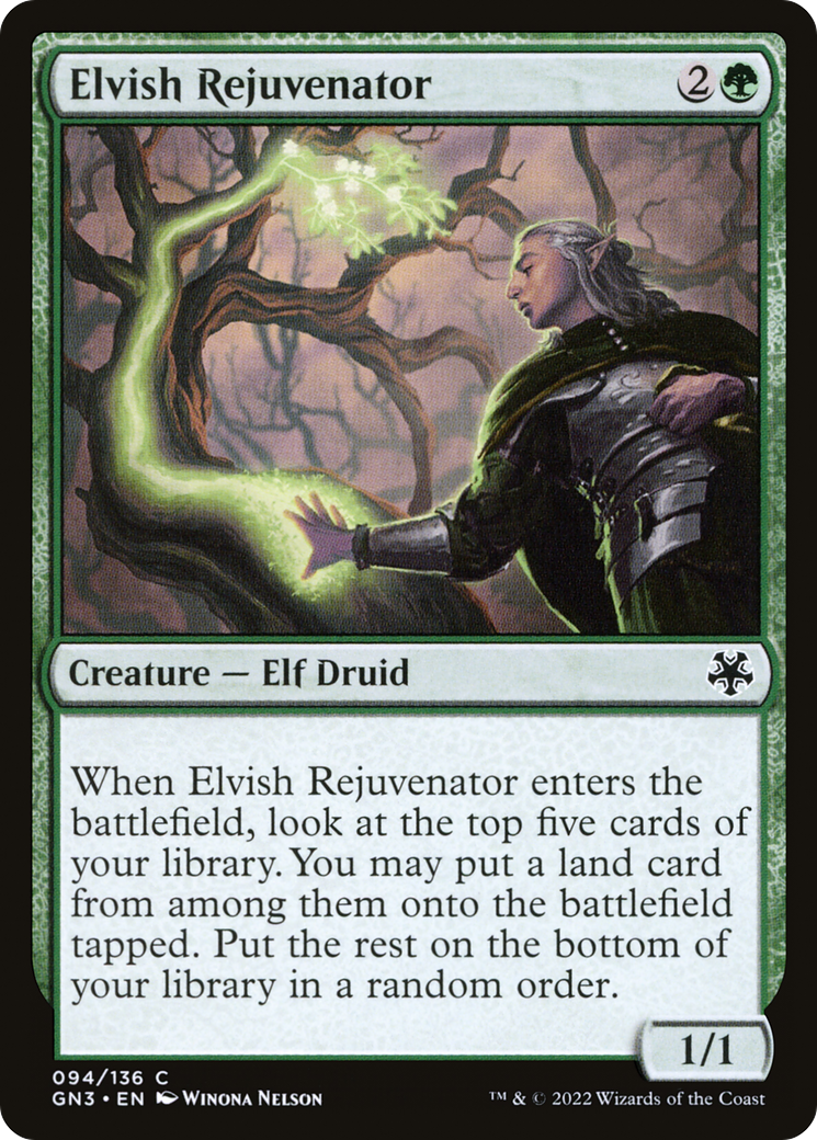 Elvish Rejuvenator (GN3-094) [Misc] Game Night: Free-for-All MTG Single Wizards of the Coast