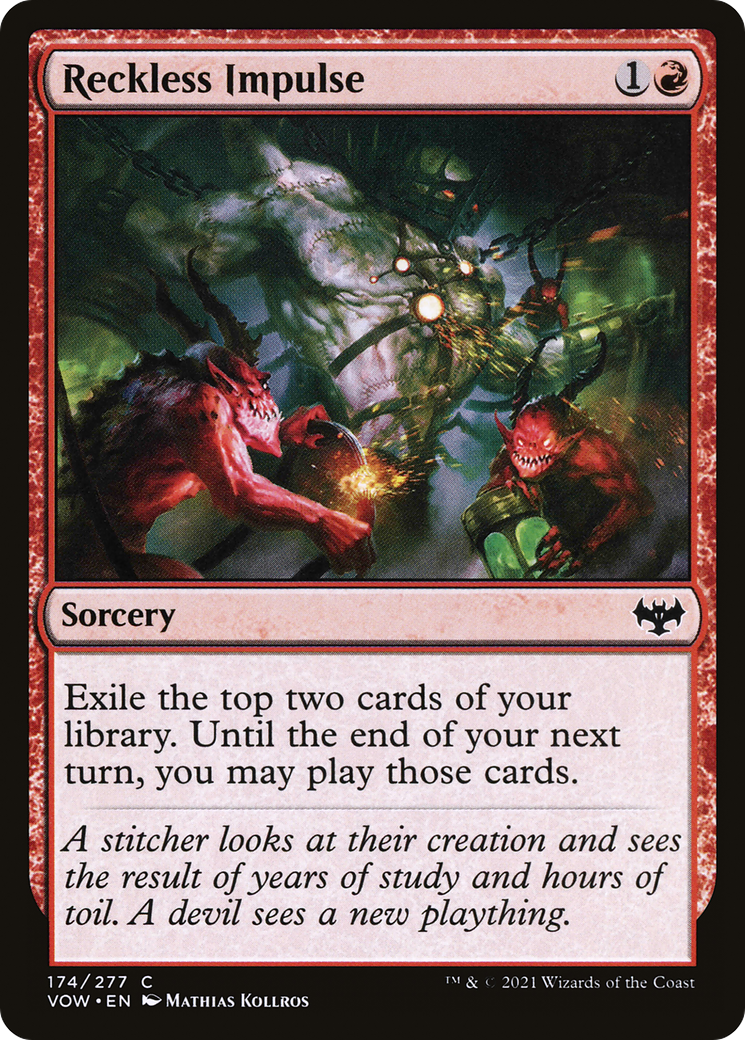 Reckless Impulse (VOW-174) [Innistrad: Crimson Vow] MTG Single Wizards of the Coast