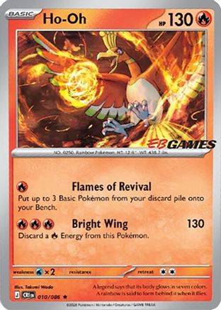 Ho-Oh - 010/086 (EB Games Exclusive) (10) Holofoil [Miscellaneous Cards & Products]