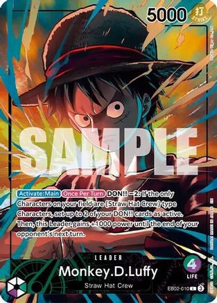 Monkey.D.Luffy (Official Playmat Limited Edition Vol.5) (EB02-010) [One Piece Promotion Cards] Foil One Piece Single Bandai