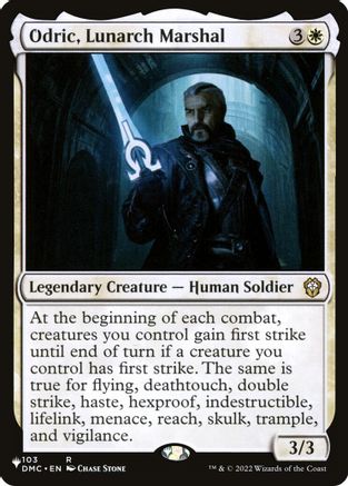 Odric, Lunarch Marshal (DMC) (LIST-103) [Mystery Booster] The List Reprints MTG Single Wizards of the Coast