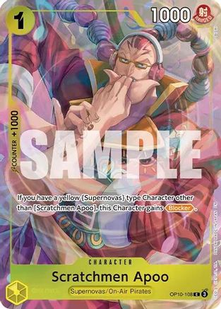 Scratchmen Apoo (Premium Card Collection -Best Selection Vol. 6-) (OP10-108) [One Piece Promotion Cards] Foil One Piece Single Bandai