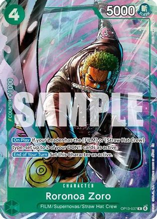 Roronoa Zoro (Premium Card Collection -Best Selection Vol. 6-) (OP13-037) [One Piece Promotion Cards] Foil One Piece Single Bandai
