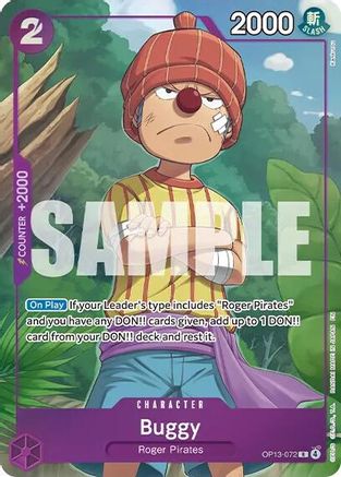 Buggy (Premium Card Collection -Best Selection Vol. 6-) (OP13-072) [One Piece Promotion Cards] Foil One Piece Single Bandai