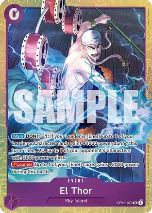 El Thor (Premium Card Collection -Best Selection Vol. 6-) (OP15-075) [One Piece Promotion Cards] Foil One Piece Single Bandai