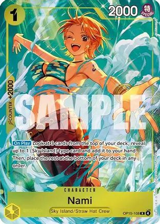 Nami (Premium Card Collection -Best Selection Vol. 6-) (OP15-108) [One Piece Promotion Cards] Foil One Piece Single Bandai