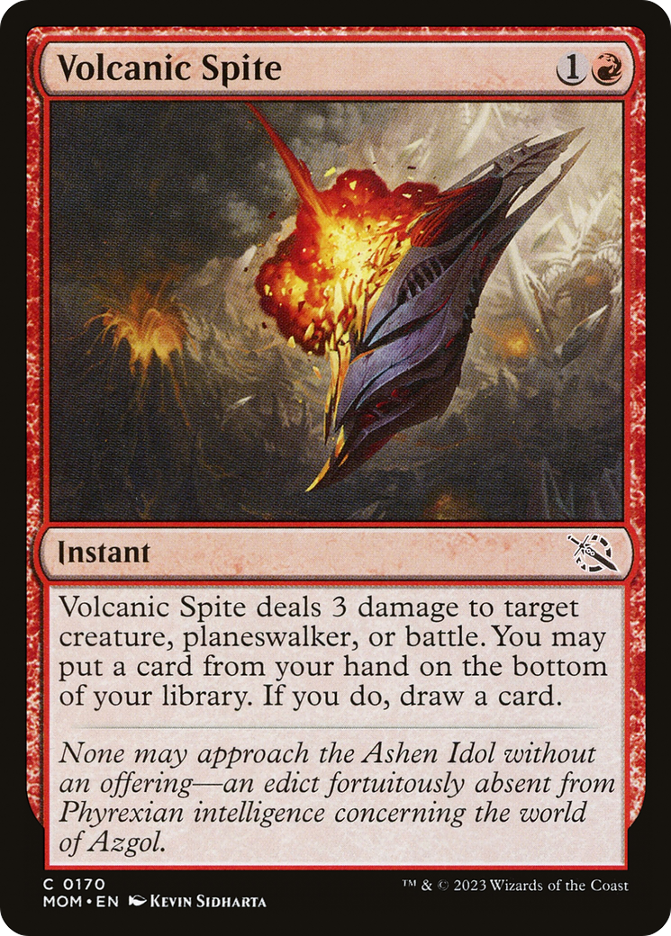 Volcanic Spite (MOM-170) [March of the Machine] MTG Single Wizards of the Coast