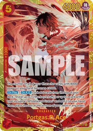 Portgas.D.Ace (118) (OP16-118) [The Time of Battle] Foil One Piece Single Bandai