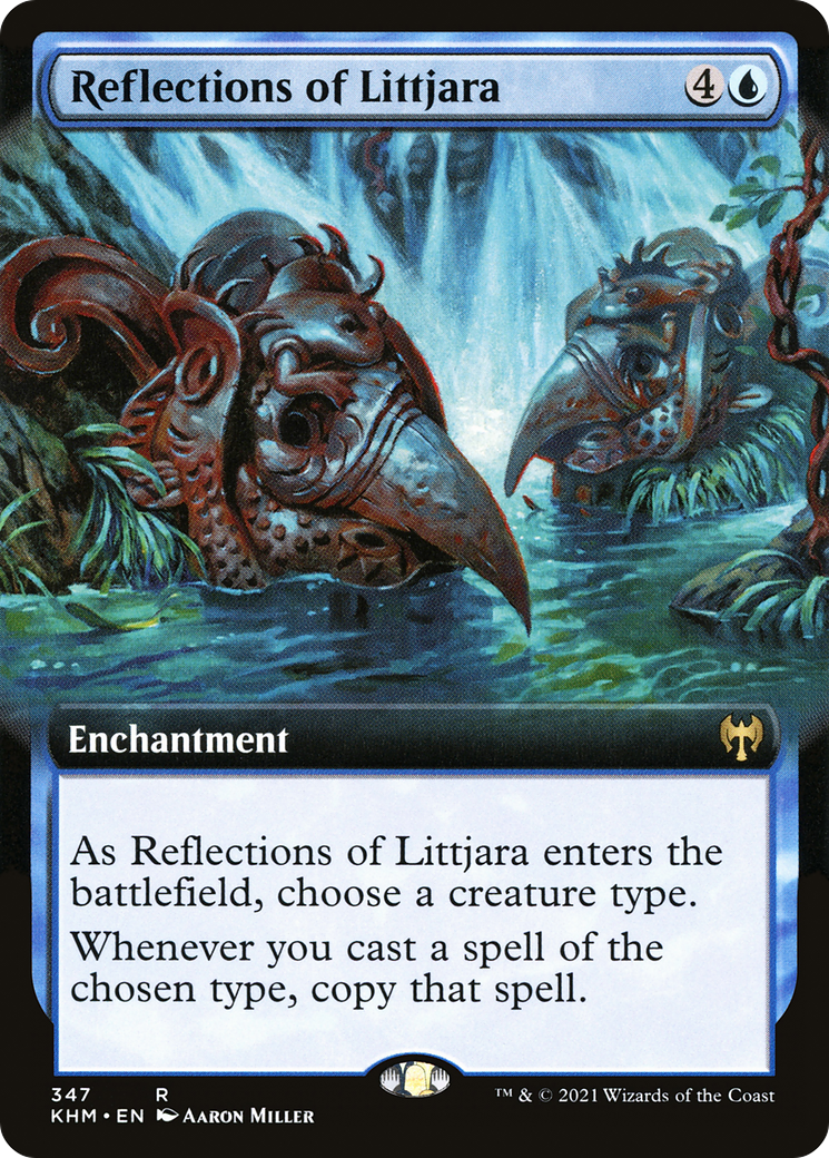 Reflections of Littjara (KHM-347) [Kaldheim] (Extended Art) MTG Single Wizards of the Coast