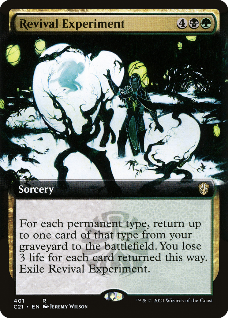 Revival Experiment (C21-401) [Commander 2021] (Extended Art) MTG Single Wizards of the Coast