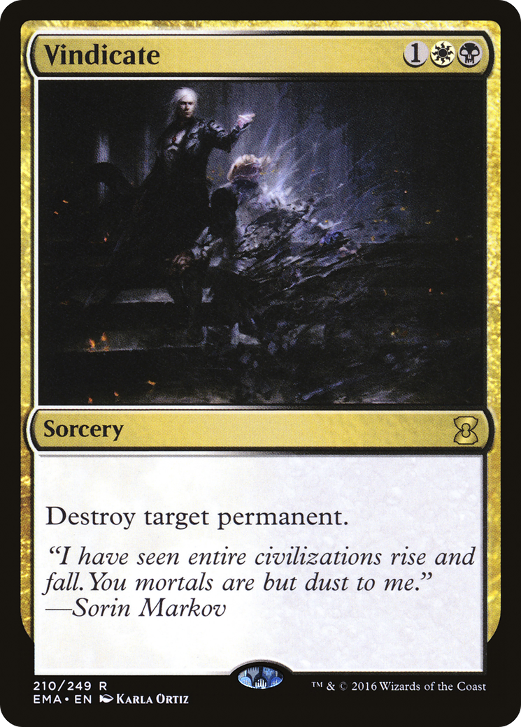Vindicate (EMA-210) [Eternal Masters] MTG Single Wizards of the Coast
