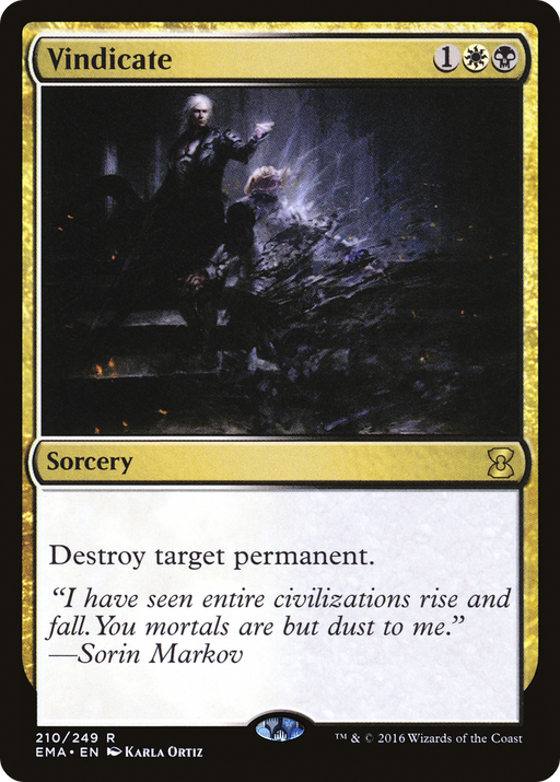 Vindicate (EMA-210) [Eternal Masters] MTG Single Wizards of the Coast