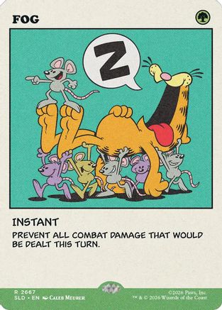 Fog (SLD-2667) [Secret Lair] Drop Series Foil MTG Single Wizards of the Coast