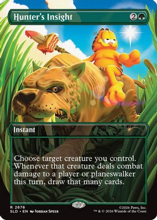 Hunter's Insight (SLD-2676) [Secret Lair] Drop Series MTG Single Wizards of the Coast