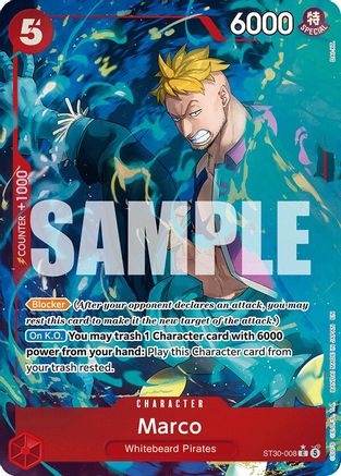 Marco (Full Art) (ST30-008) [Starter Deck EX: Luffy & Ace] Foil One Piece Single Bandai
