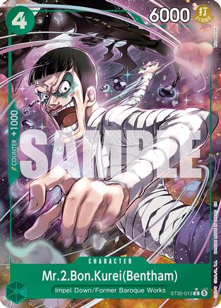 Mr.2.Bon.Kurei(Bentham) (Full Art) (ST30-013) [Starter Deck EX: Luffy & Ace] One Piece Single Bandai