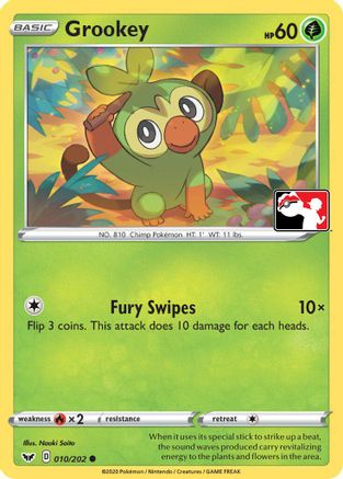 Grookey (Library Exclusive) (11) Reverse Holofoil [Miscellaneous Cards & Products]