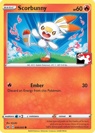 Scorbunny (Library Exclusive) (31) Reverse Holofoil [Miscellaneous Cards & Products]