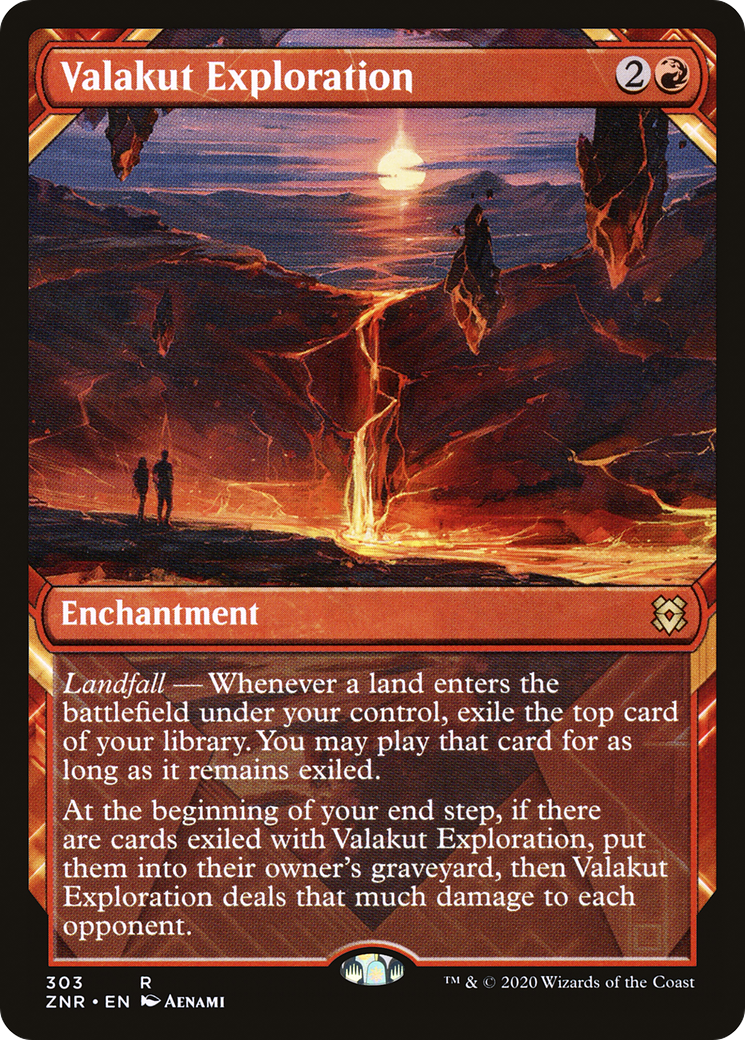 Valakut Exploration (ZNR-303) [Zendikar Rising] (Showcase) MTG Single Wizards of the Coast