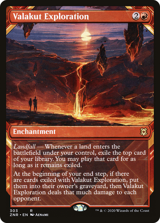 Valakut Exploration (ZNR-303) [Zendikar Rising] (Showcase) MTG Single Wizards of the Coast