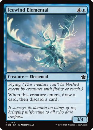 Icewind Elemental (0742) (FDN-742) [Foundations]