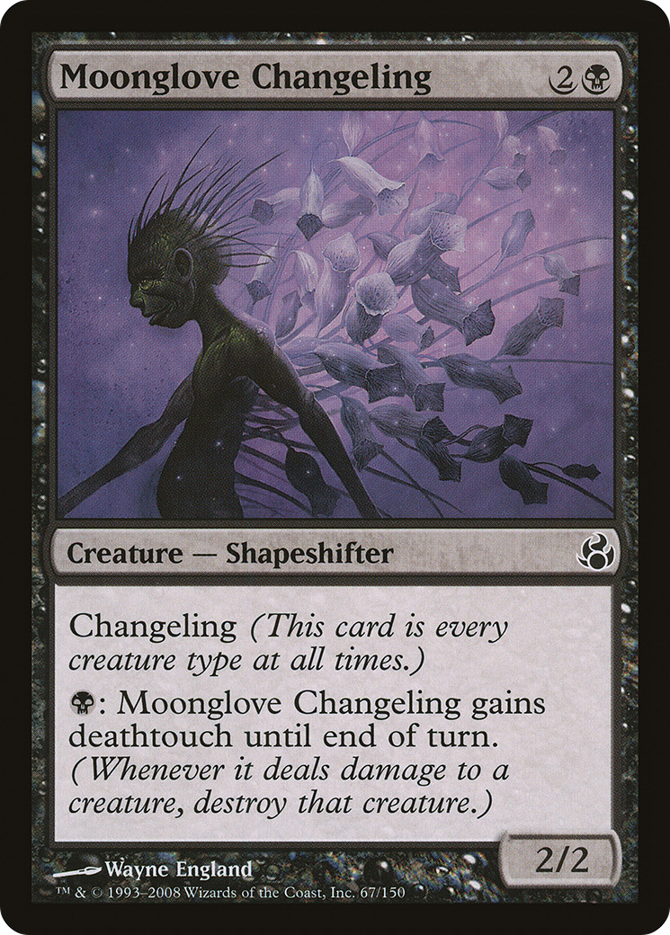 Moonglove Changeling (MOR-067) [Morningtide] Foil MTG Single Wizards of the Coast