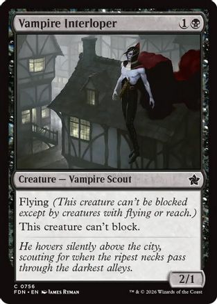 Vampire Interloper (0756) (FDN-756) [Foundations]