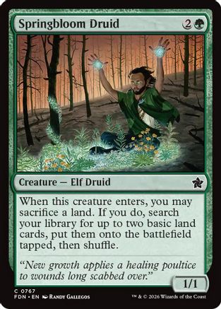 Springbloom Druid (0767) (FDN-767) [Foundations]