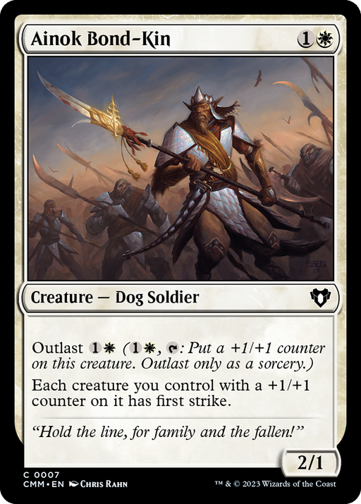 Ainok Bond-Kin (CMM-007) [Commander Masters] MTG Single Wizards of the Coast