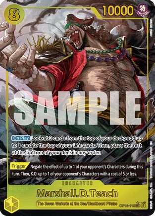 Marshall.D.Teach (119) (Alternate Art) (OP16-119) [The Time of Battle] Foil One Piece Single Bandai