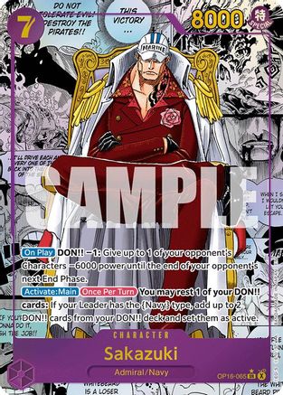 Sakazuki (Manga) (OP16-065) [The Time of Battle] Foil One Piece Single Bandai