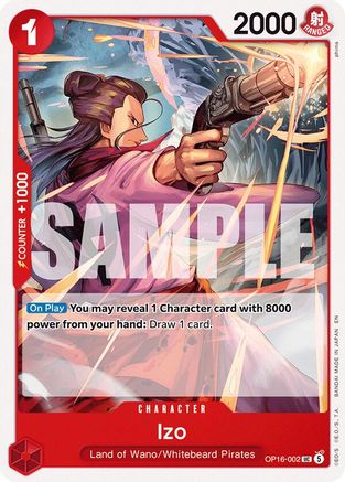 Izo (OP16-002) [The Time of Battle] One Piece Single Bandai